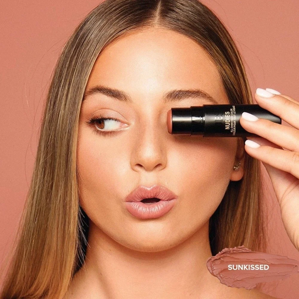 Nudestix SUNKISSED Nudies Cream Bronzer Stick | NEW | Matte Bronze Blush Stick